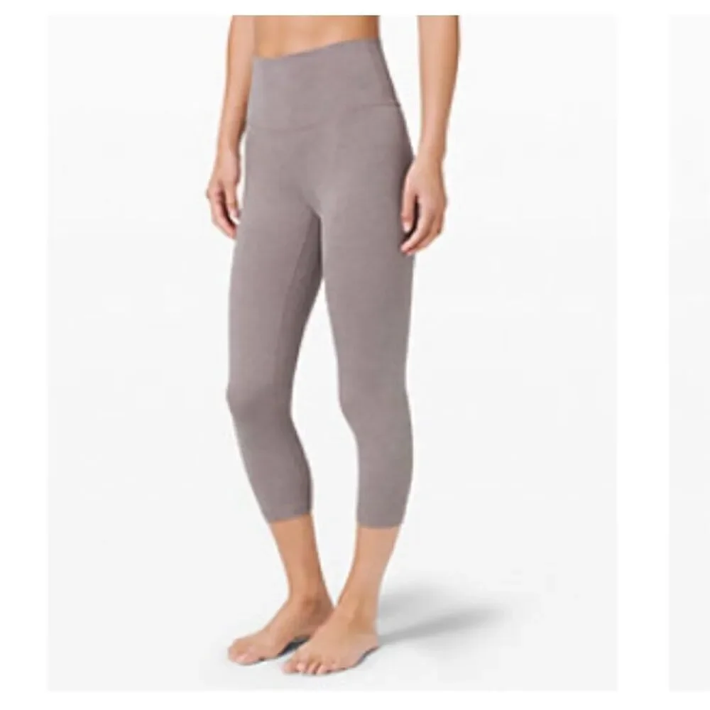 Lululemon 4 Align 21” crop heathered lunar rock